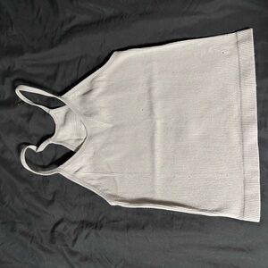 Ribbed Halter Neck Tank Top